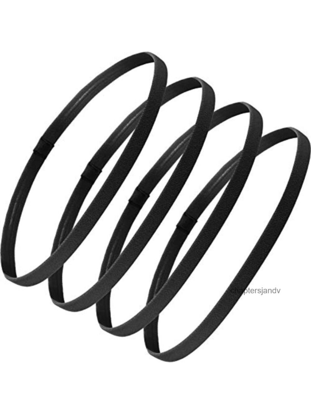 4 Pack Elastic Non-Slip Sport Headbands Athletic Hair Accessories